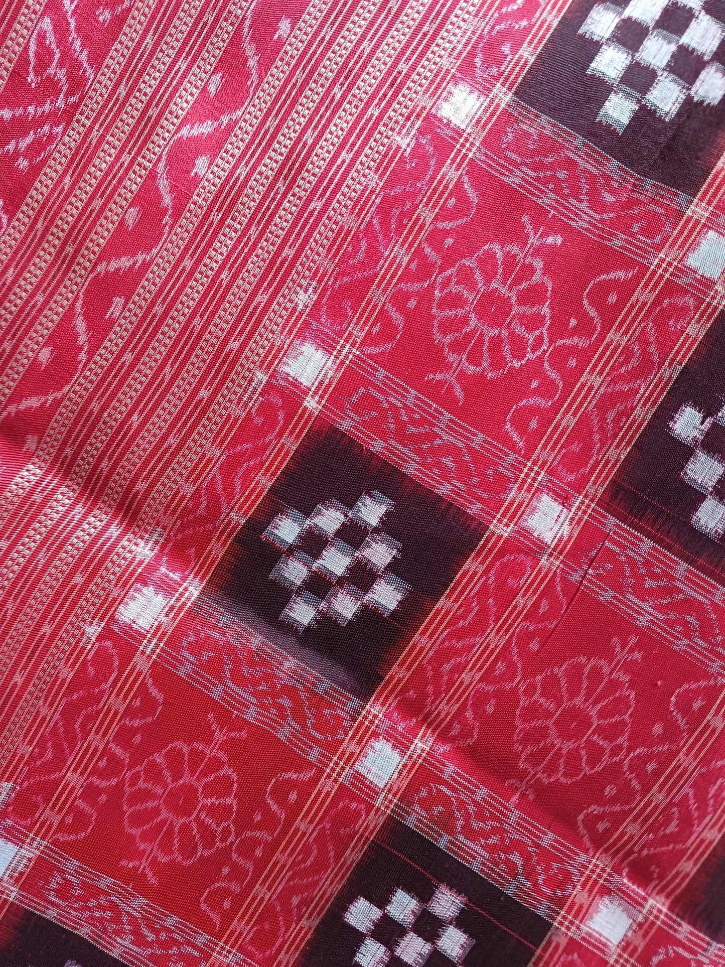 TRADITIONAL PASAPALLI MULBERRY SILK SAREE - RED
