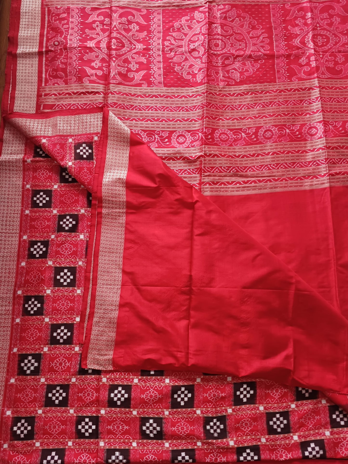 TRADITIONAL PASAPALLI MULBERRY SILK SAREE - RED