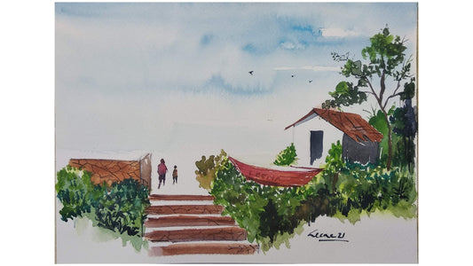 The Fisherman's Village - Watercolor