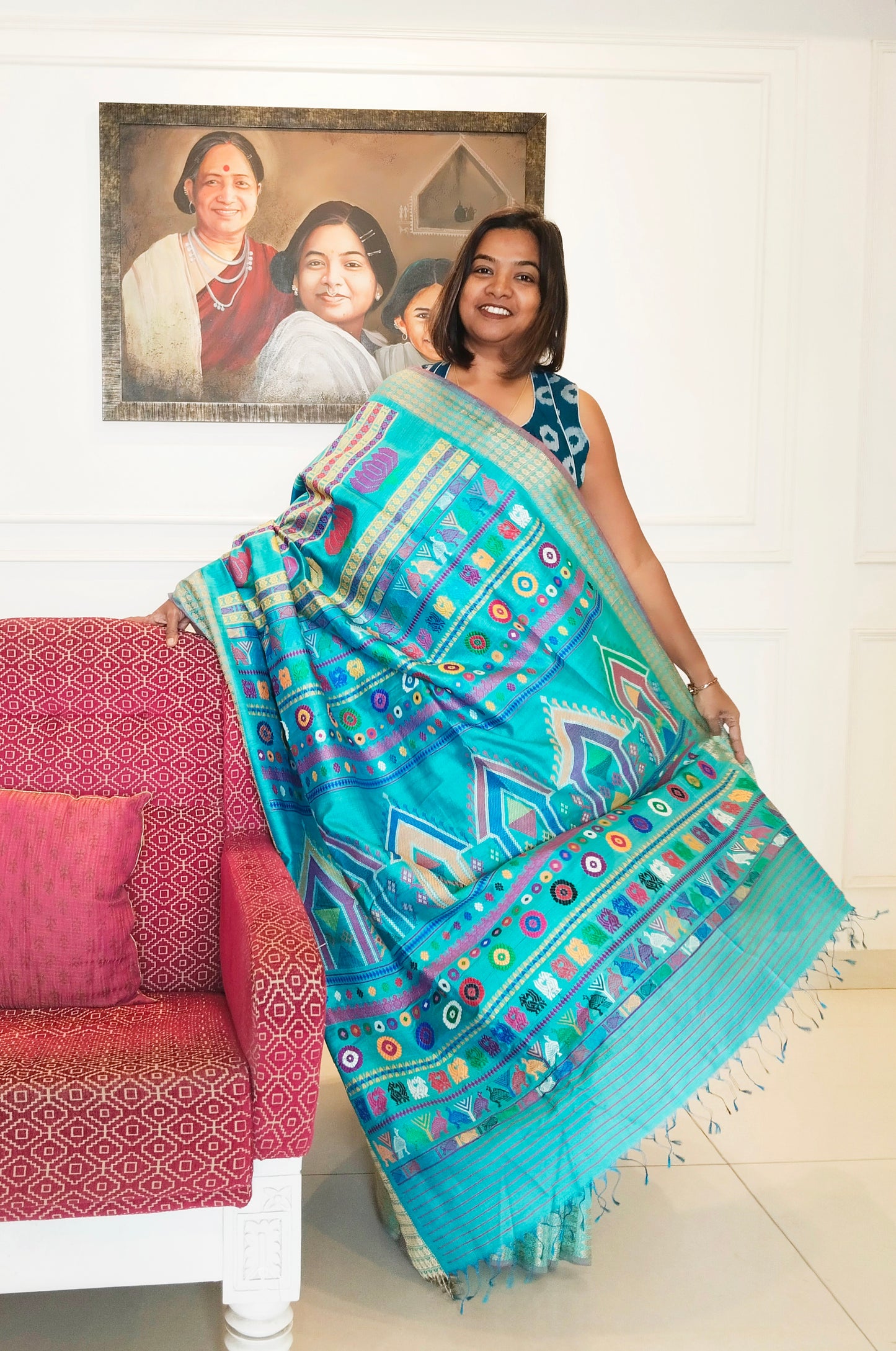 Special Gopalpur Tassar Dolabedi Saree with blouse.