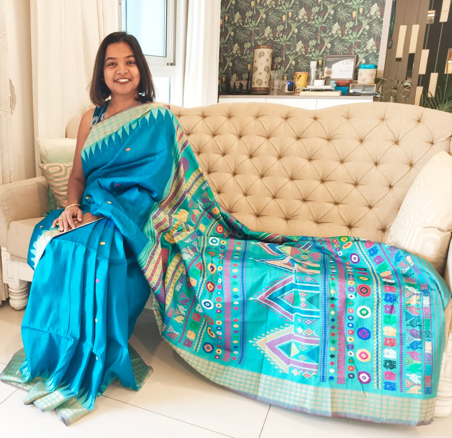 Special Gopalpur Tassar Dolabedi Saree with blouse.