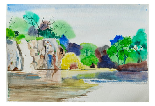 Waterhole - Watercolor