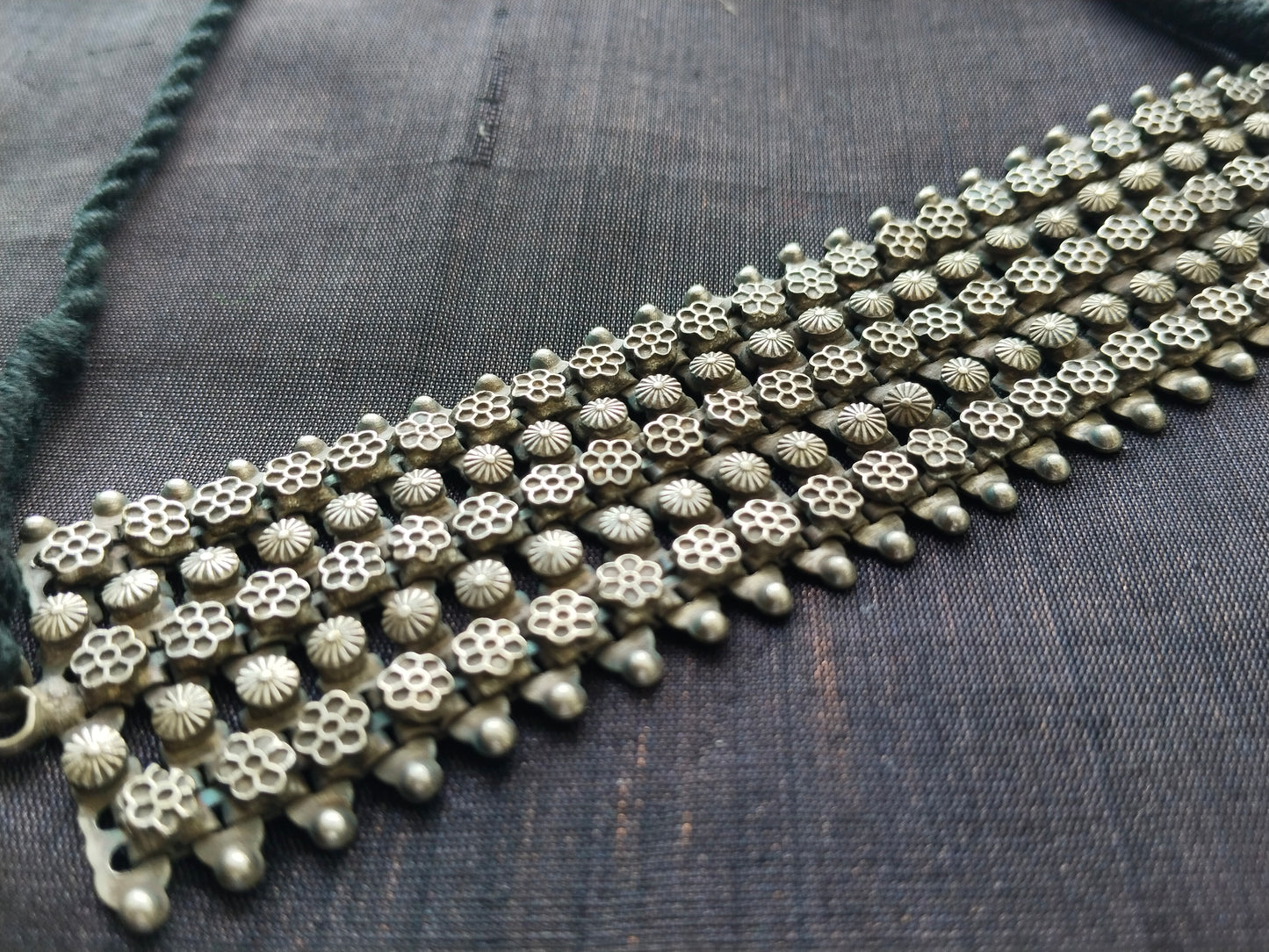 Advaita Handcrafts Indo-Western Brass Choker Necklace.