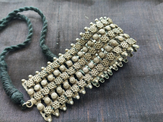 Advaita Handcrafts Indo-Western Brass Choker Necklace.