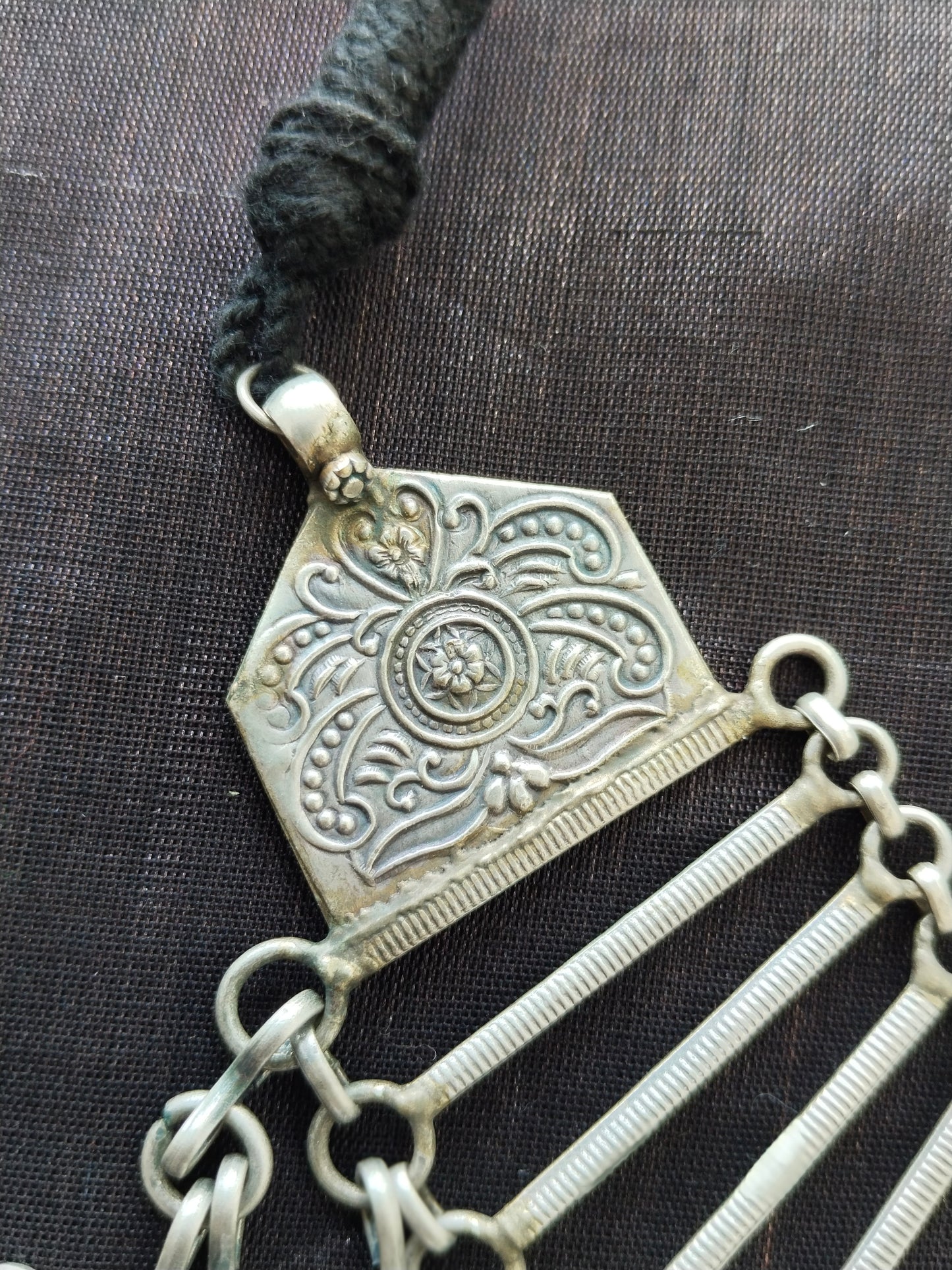 Advaita Handcrafts Heavy Antique Brass necklace - Cleopatra style.