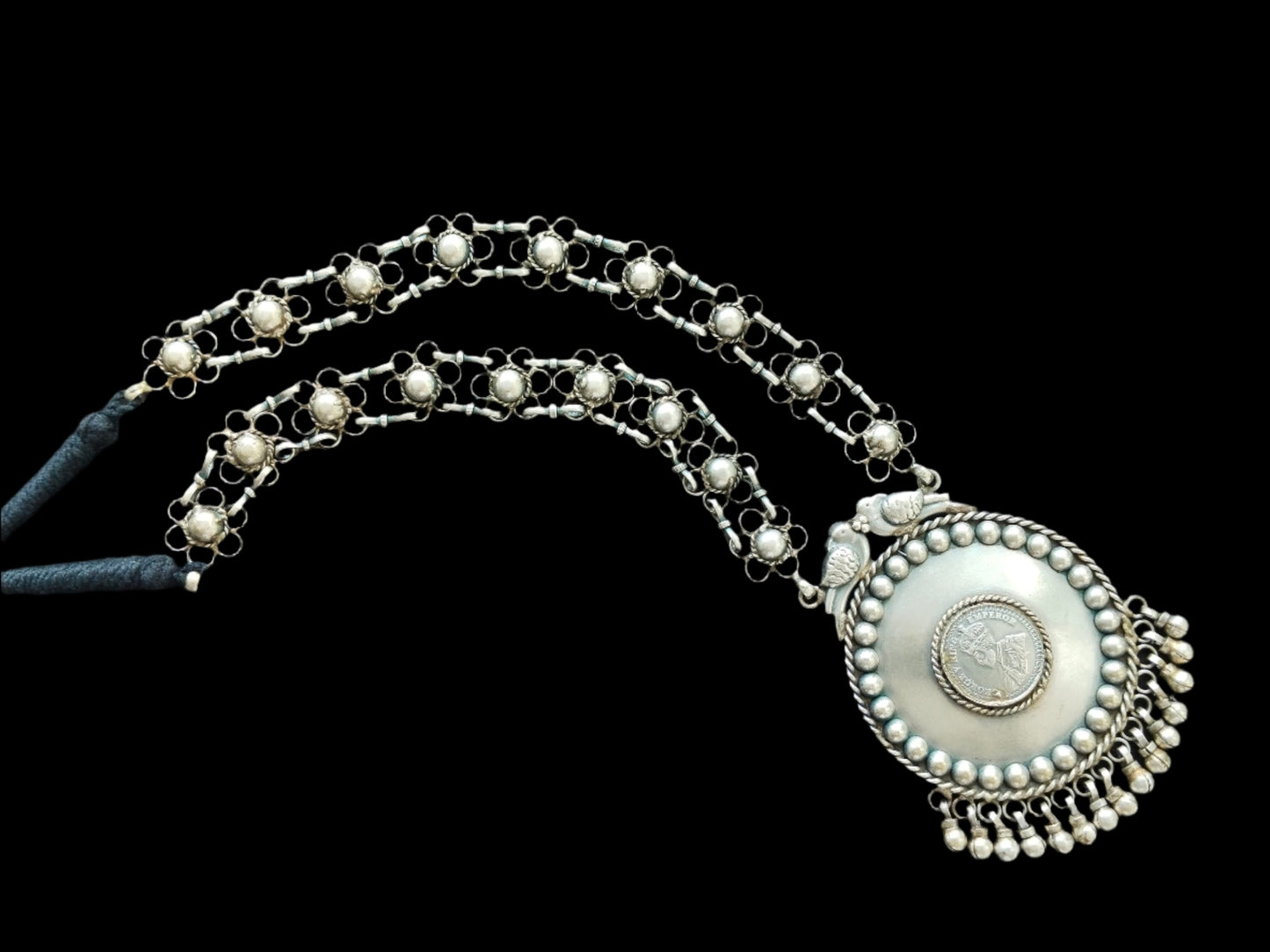 Advaita Handcrafts Antique Brass Coin Necklace - Long