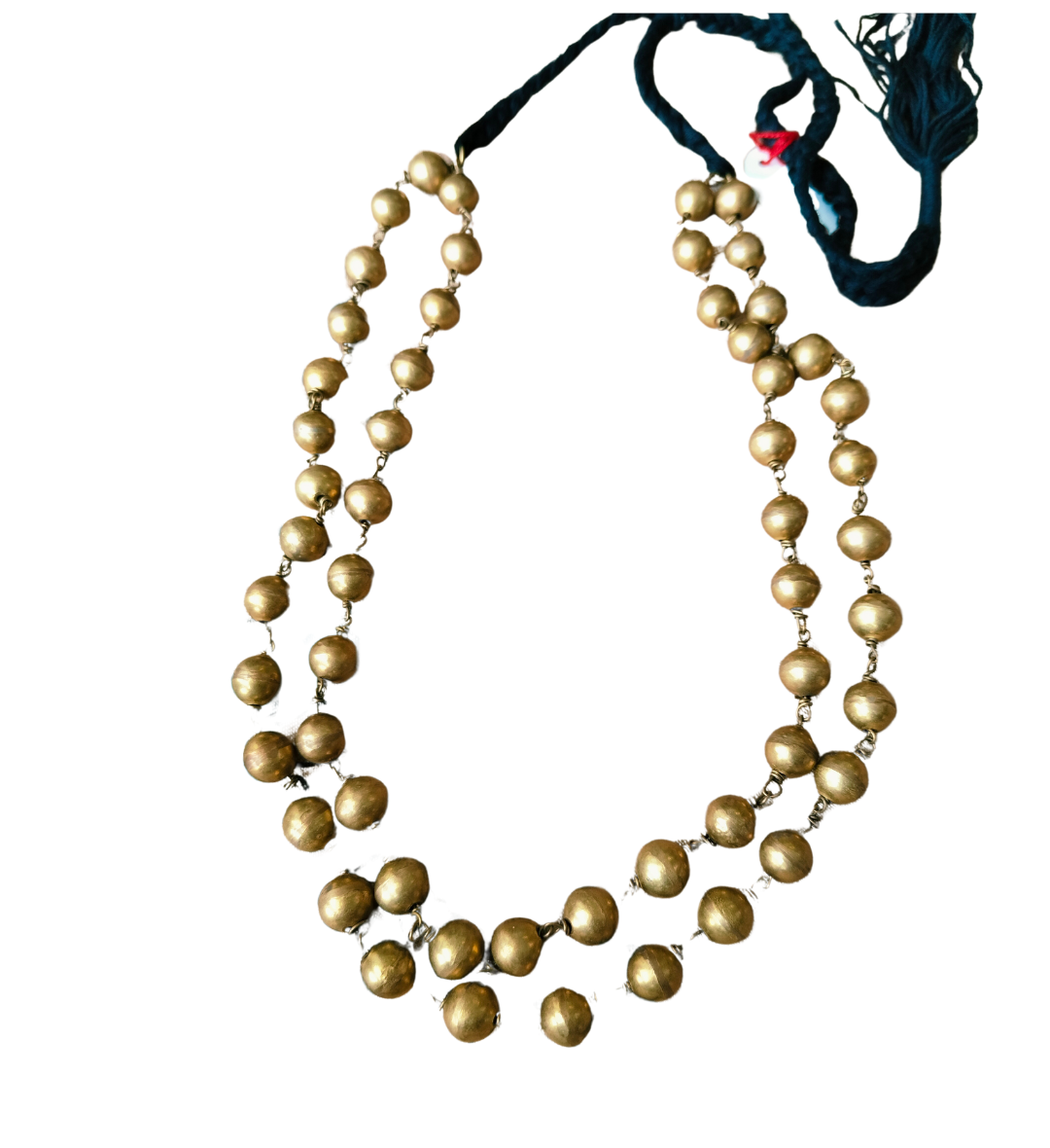 Advaita Handicrafts Ethnic Collection - Golden Beads and Brass Dhokra Choker Necklace (Copy)