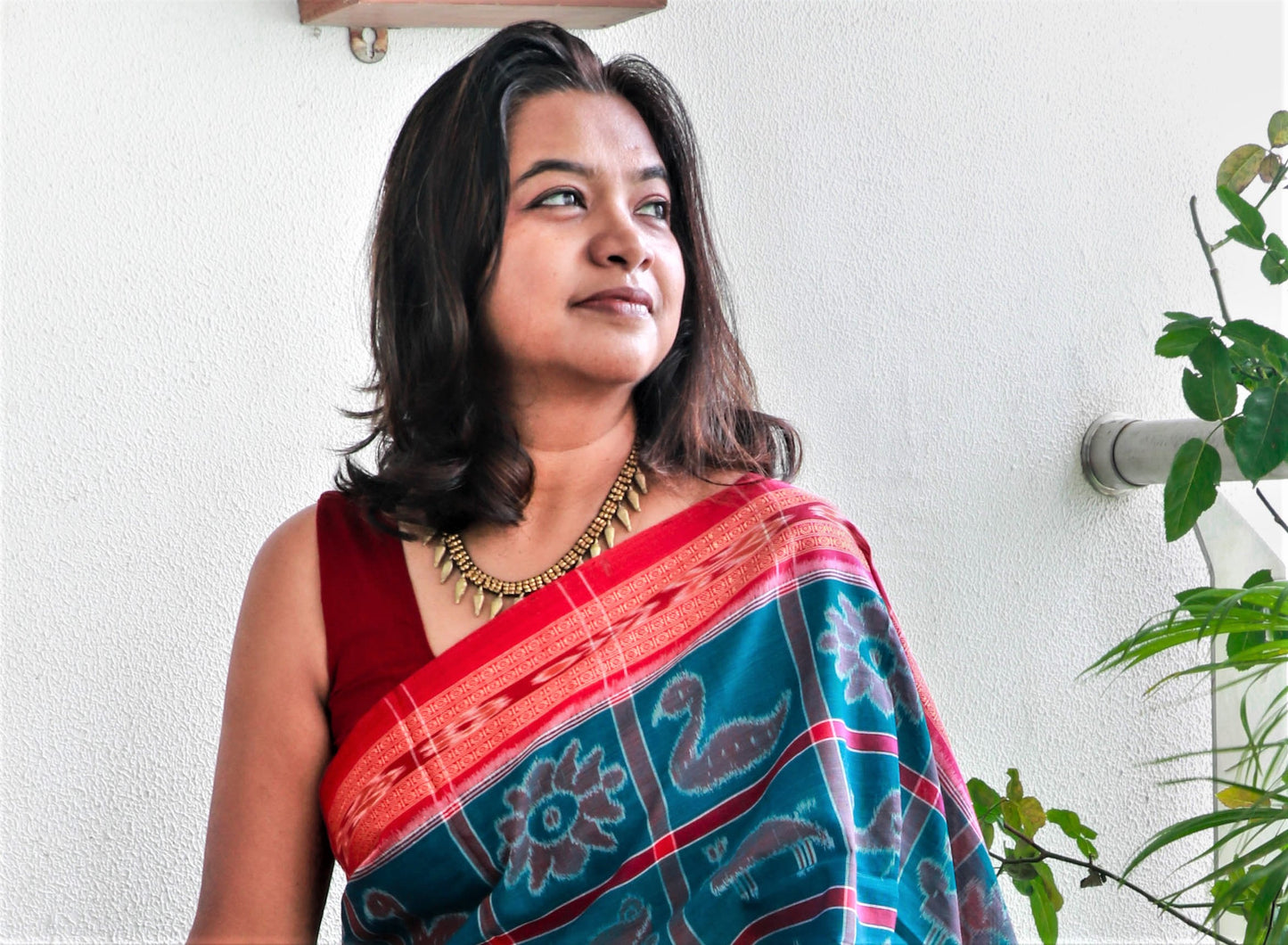 Statement narrow chatai tribal dhokra necklace- Click for variety.