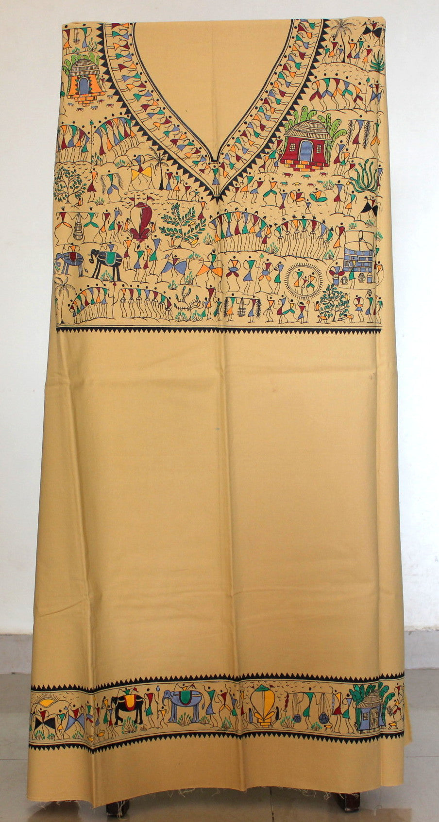 Hand painted Dress material