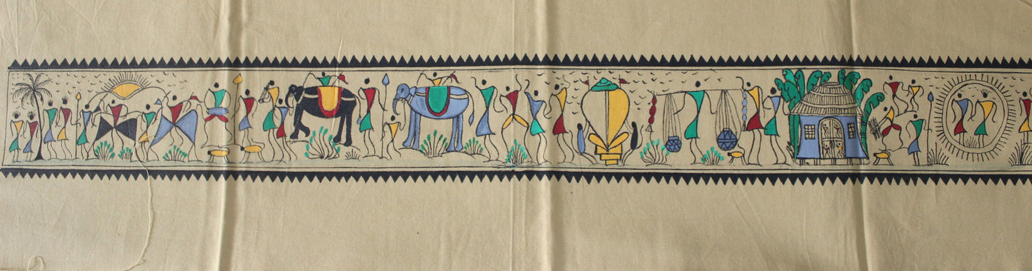 Hand painted Dress material - The Saura Life