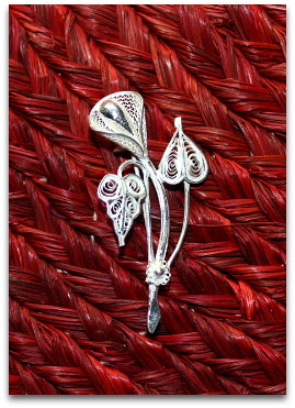 Conch Brooch/ Flower Brooch - Click for images.