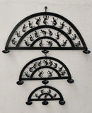 Wrought iron diyas / tea-light holders / Tribal craft/ Laman diyas/ Wall hangings