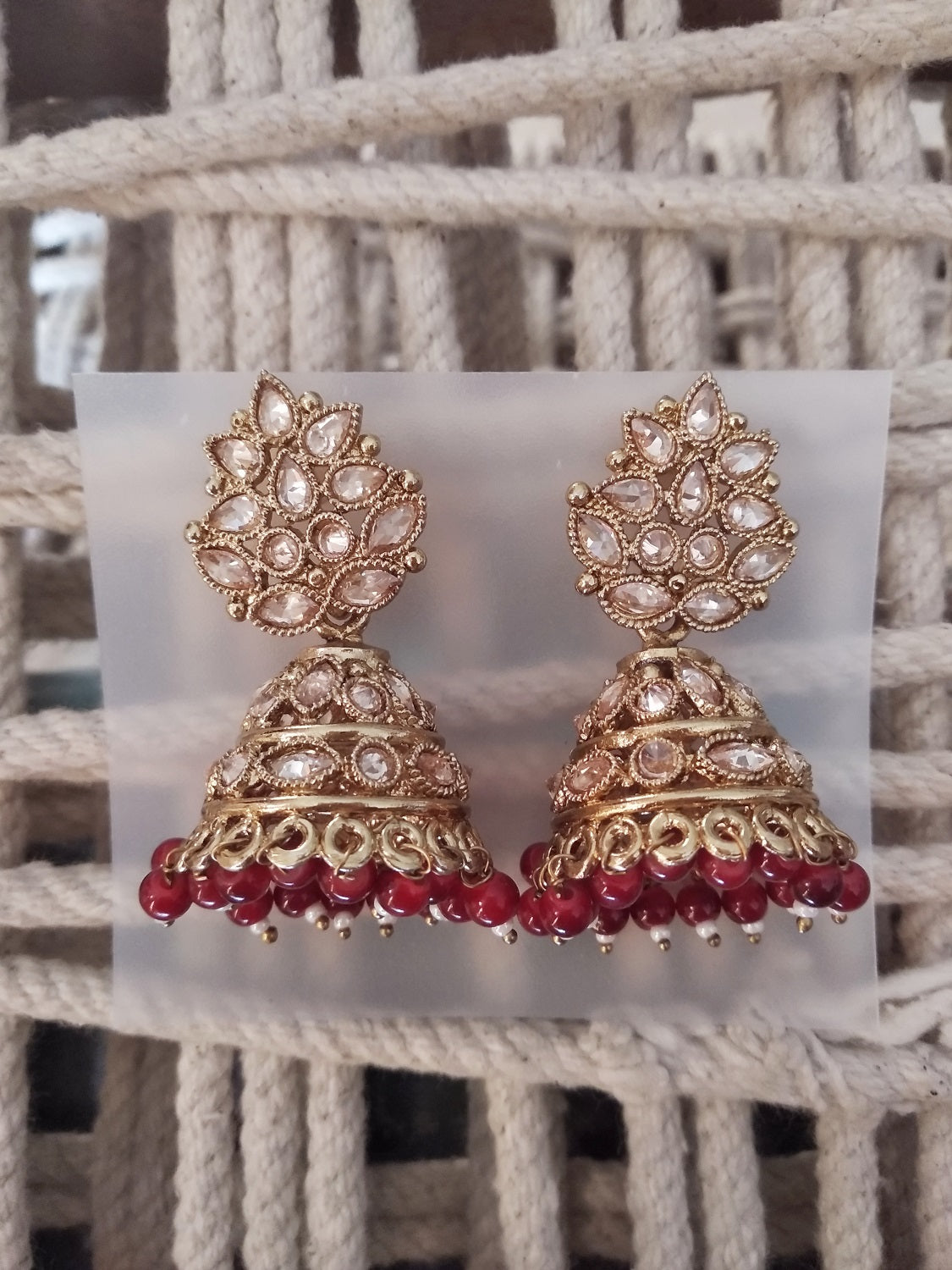 Polki Jhumkas - Click for variety.