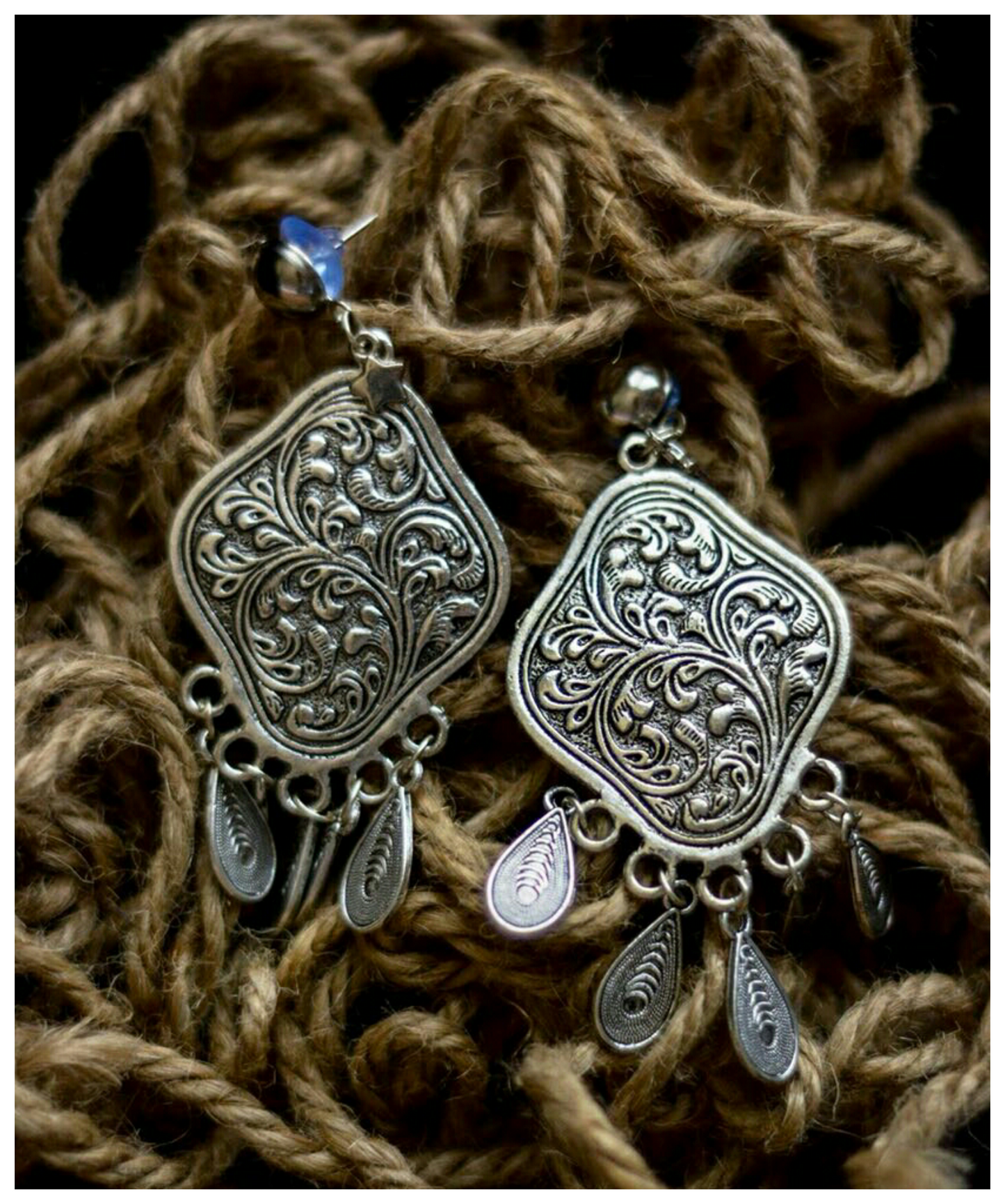 Advaita Handicrafts alloy oxidised earring - Assorted.