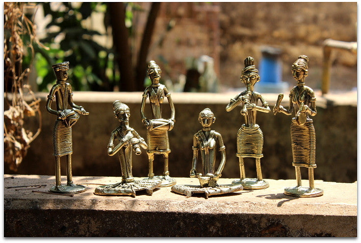 Set of 6 Brass Musicians