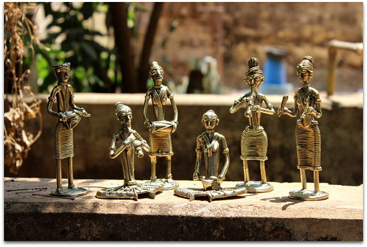 Set of 6 Brass Musicians
