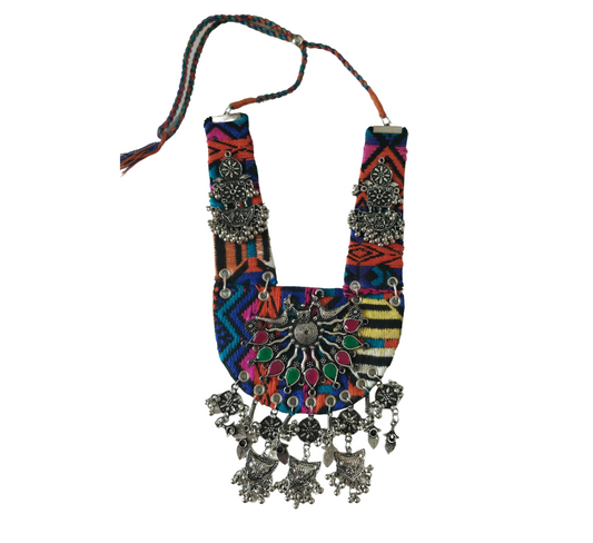 Advaita Handicrafts- Multi-Color Fabric with Oxidized Work