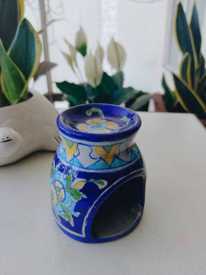 Handcrafted Ceramic Essential Oil Diffuser with Floral Design