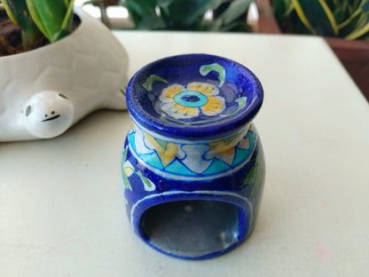 Handcrafted Ceramic Essential Oil Diffuser with Floral Design