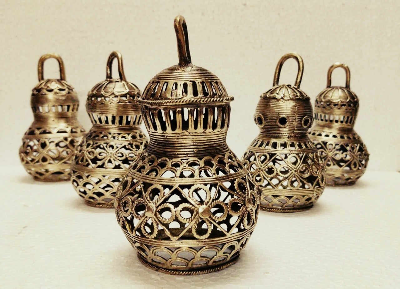 Dhokra Art Tea Lights - Lantern