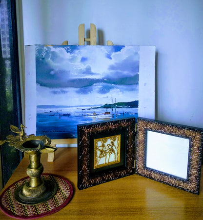 Dhokra panel photo frame - Click for variety and size