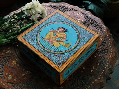 Handcrafted Hand-painted Patachitra Gift Box