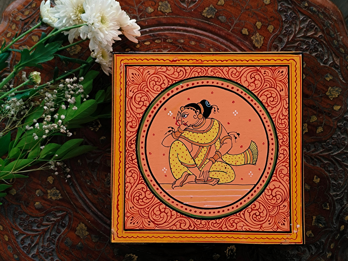 Handcrafted Hand-painted Patachitra Gift Box