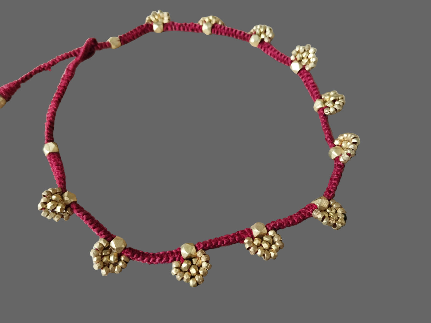Advaita Handicrafts Dhokra weave necklace - click for variety.
