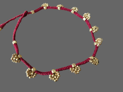 Advaita Handicrafts Dhokra weave necklace - click for variety.