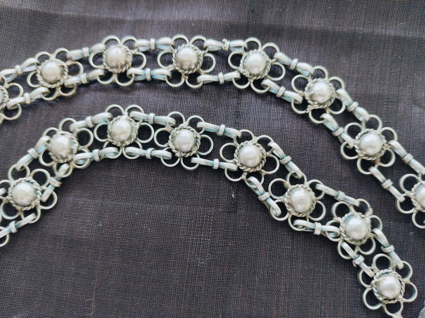 Advaita Handcrafts - Antique Round Long Beaded Necklace.