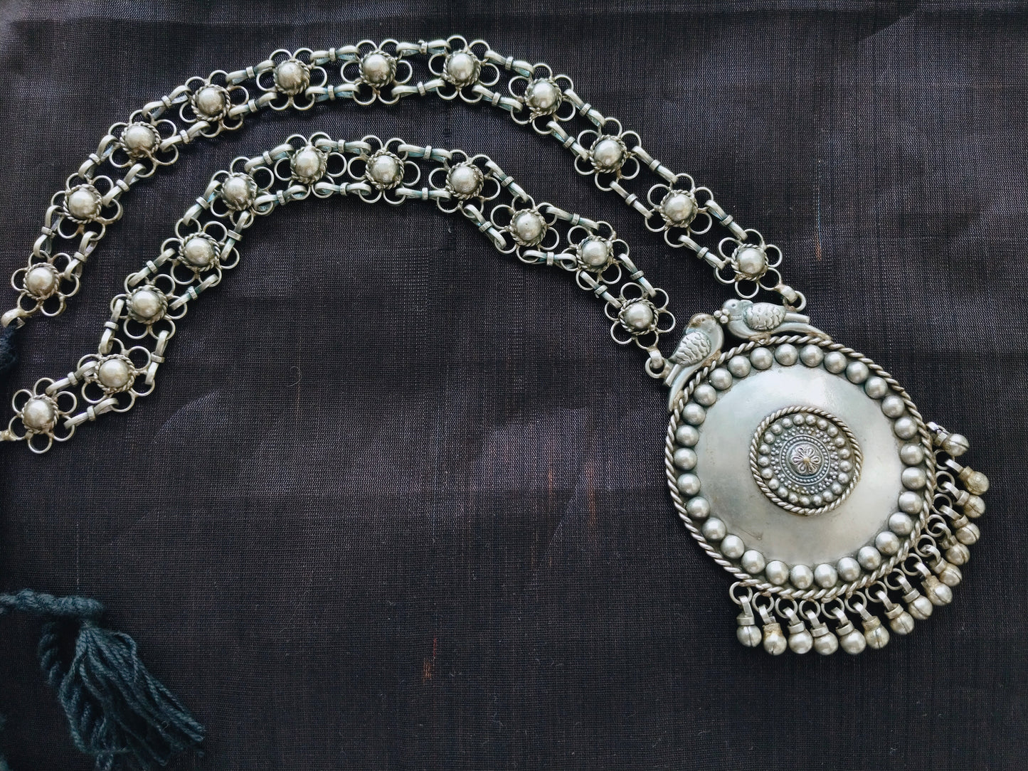 Advaita Handcrafts - Antique Round Long Beaded Necklace.