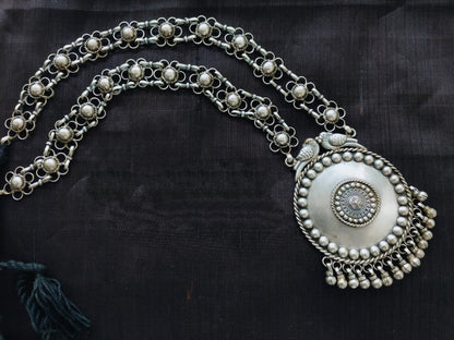 Advaita Handcrafts - Antique Round Long Beaded Necklace.