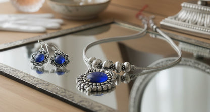 Advaita Handicrafts Stone chain Set - Click for colors