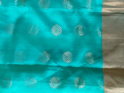Krishna Raasleela on handloom Vegan Silk - Hand-painted Patachitra Saree with blouse