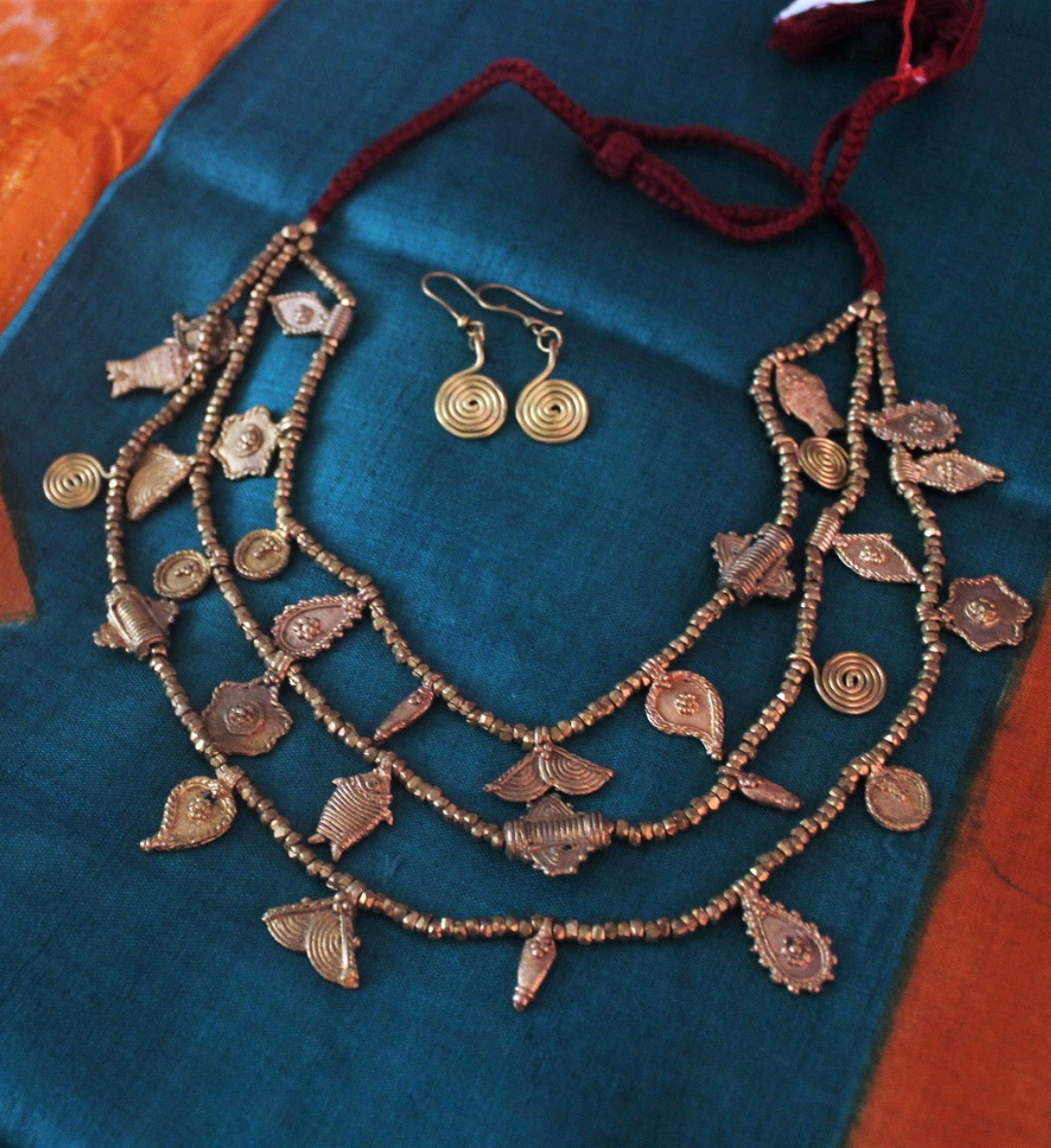 Multistrand Dhokra Necklaces - Click for variety.