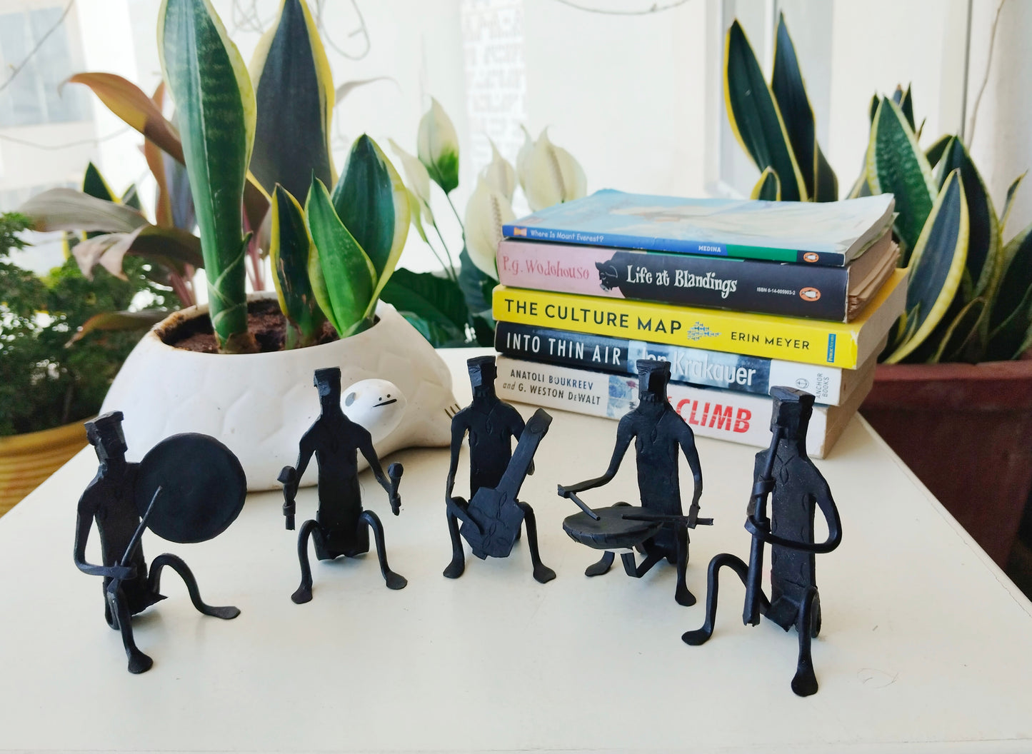 Wrought Iron Musician Showpiece Set - Bastar Craft