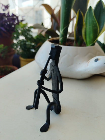 Wrought Iron Musician Showpiece Set - Bastar Craft