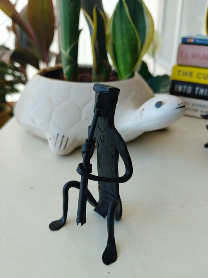Wrought Iron Musician Showpiece Set - Bastar Craft