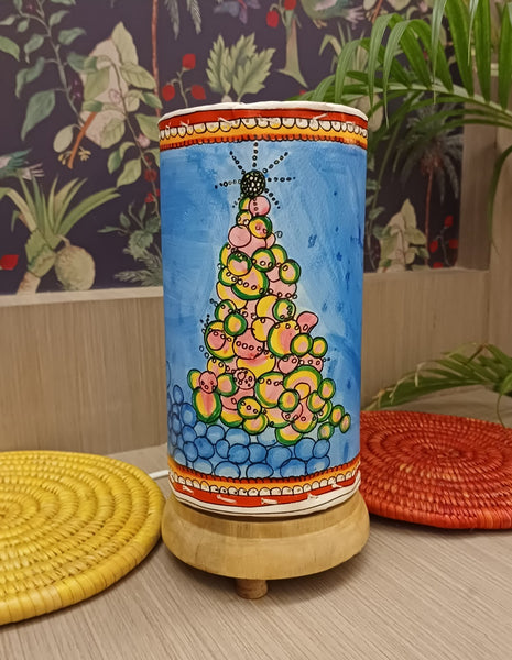 Christmas themed hand-painted leather lamps - Click for variety