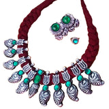 Advaita Handicrafts German Silver colorful Thread Necklace Sets - Click for variety