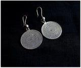 Fish/Double mesh/ Globe/ Disc-o- danglers - Silver Filigree Statement Earrings