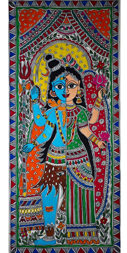 Madhubani series hand-painted wallpaintings - unframed