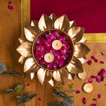 Set of 2 Lotus Urlis for Diwali Decor