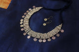 Wide Chatai Dhokra bead Necklace Set - Click for variety