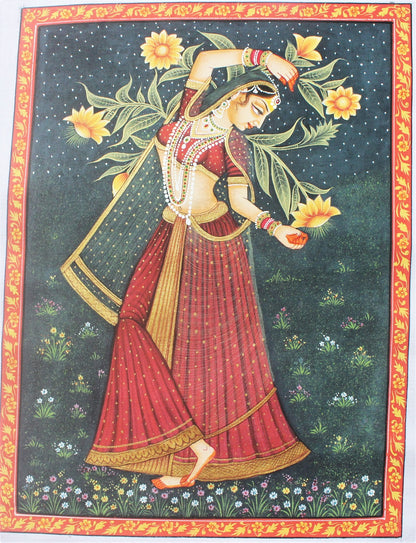 Advaita Handicraft – Indian Ragini Miniature Painting handmade (Rajasthan Ragmala)