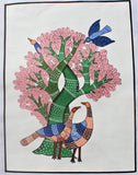 Gond series hand-painted wallpaintings - unframed