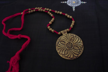 Advaita Handicrafts Tribal Dhokra pendant necklace set - CLICK FOR VARIETY