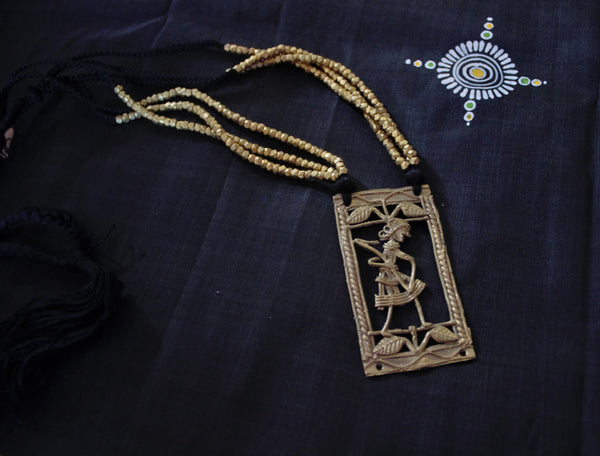 Dhokra tribal panel necklaces - click for options