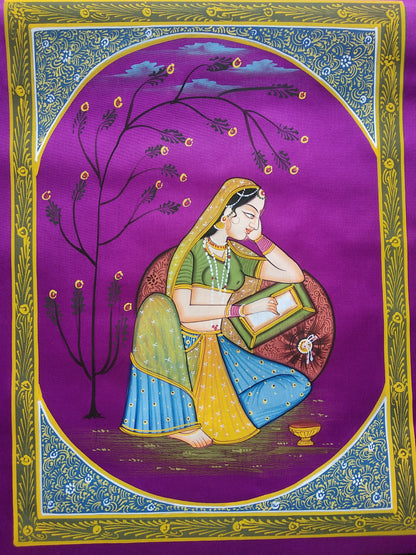 Advaita Handicraft – Indian Ragini Miniature Painting handmade (Rajasthan Ragmala)