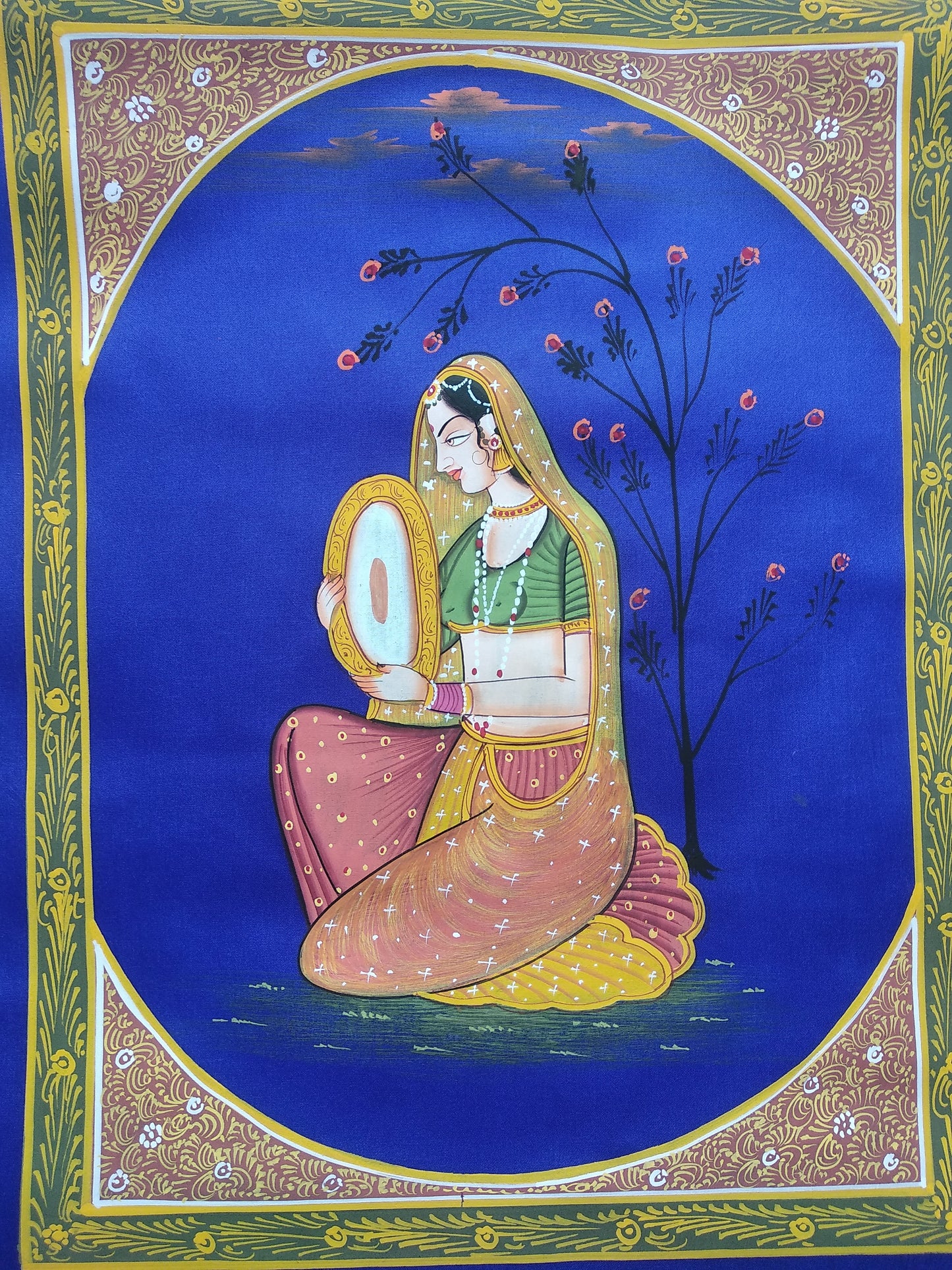 Advaita Handicraft – Indian Ragini Miniature Painting handmade (Rajasthan Ragmala)